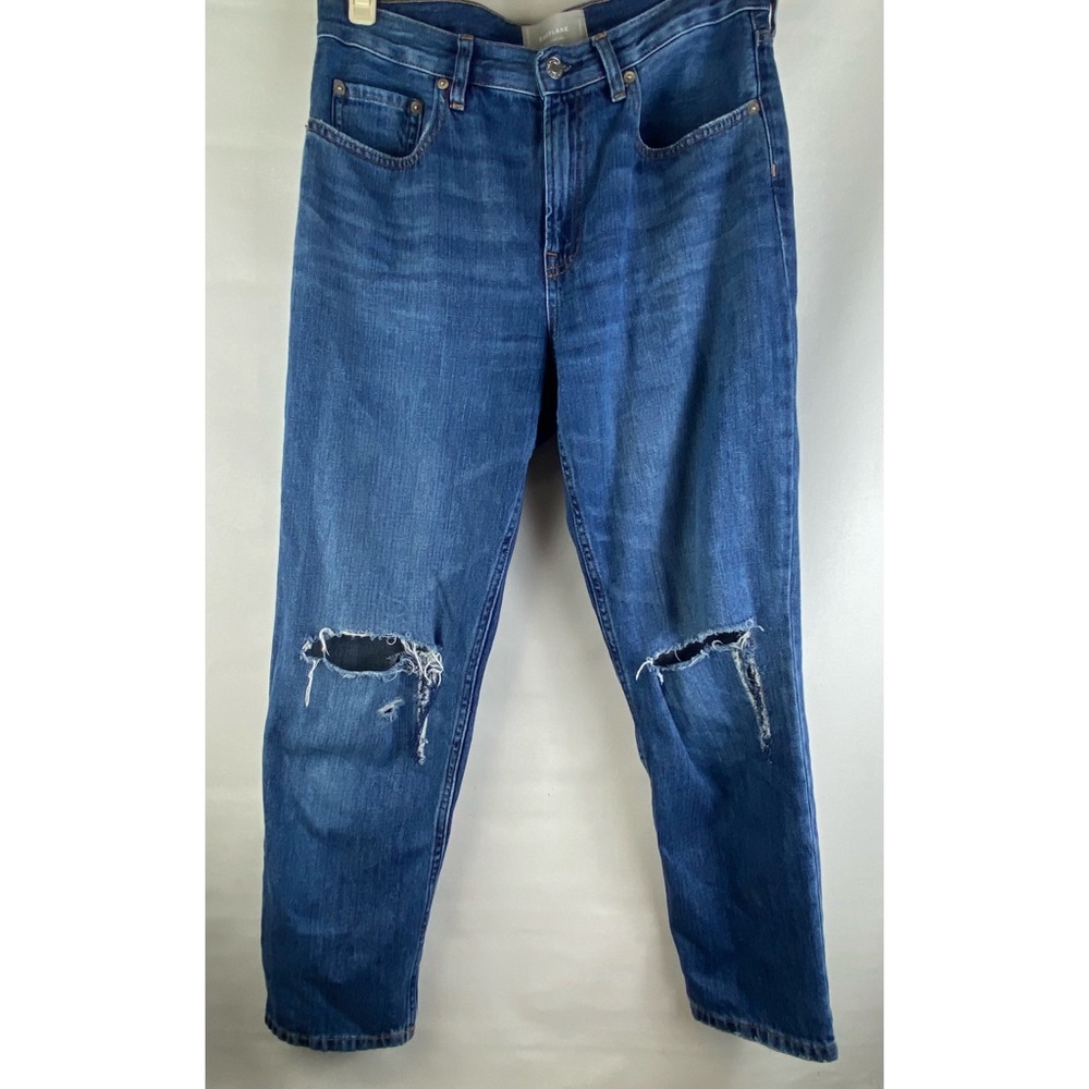 Everlane The summer distressed straight leg jean